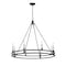 Z-Lite Dennison 8 Light Chandelier, Matte Black 4005-8MB - alternate 6